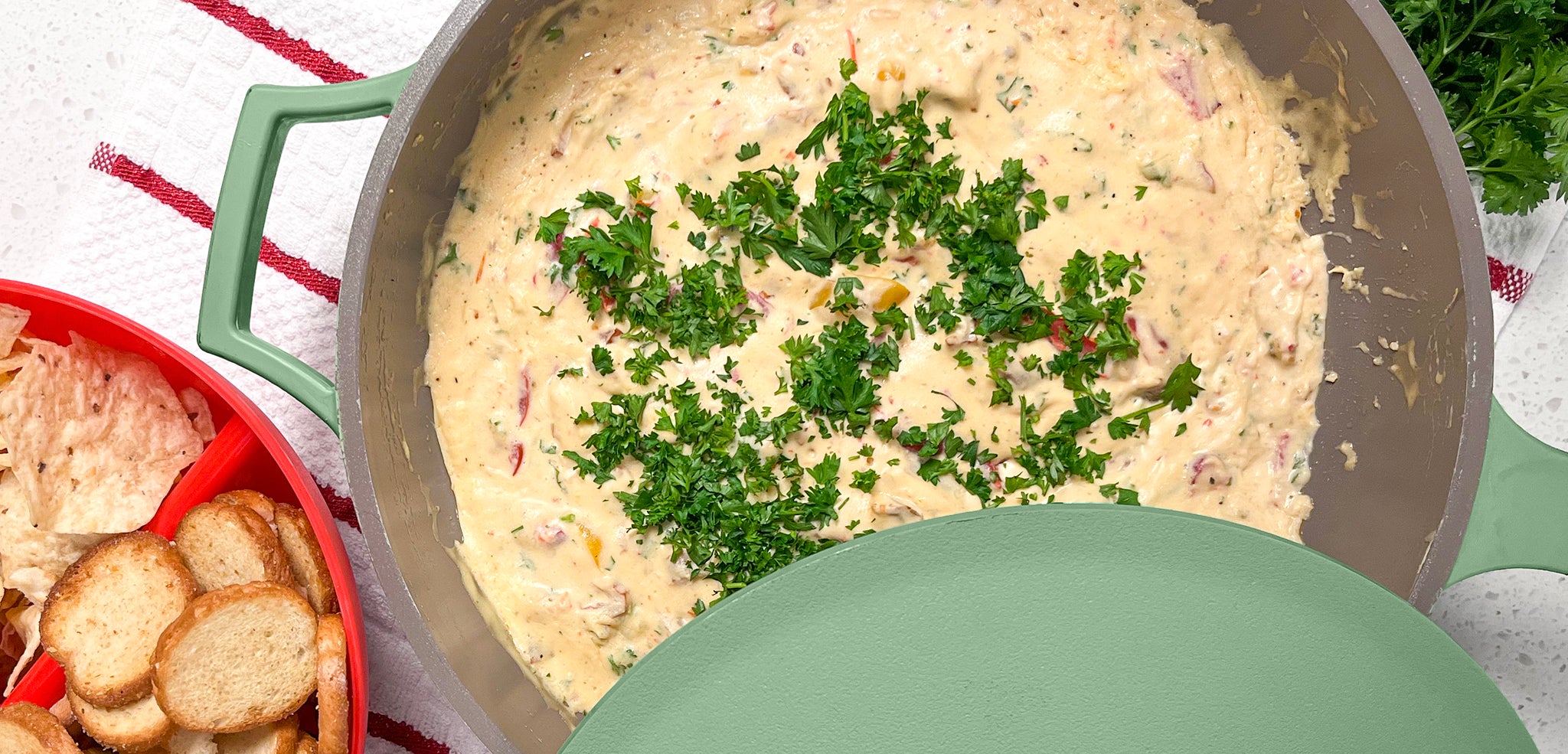 Perco In The Heat Skillet Sun Dried Tomato Dip