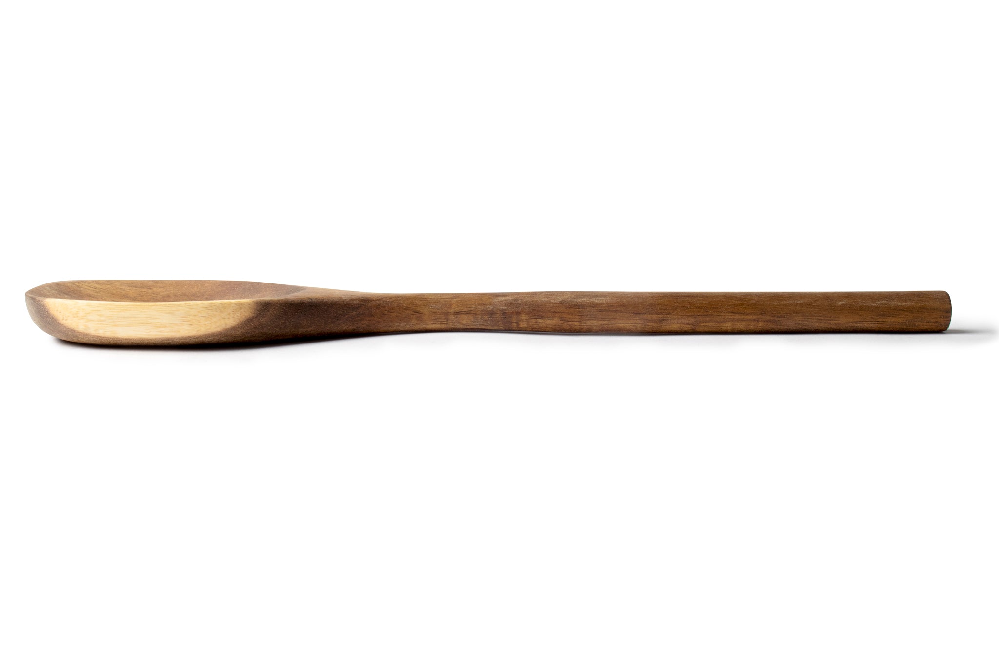 The Spoon by Perco side view in acacia wood